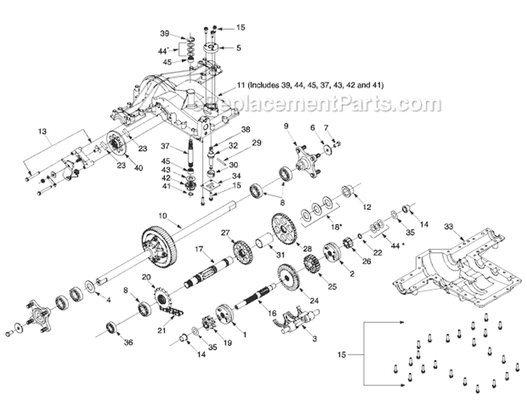 Page I Diagram and Parts List for 14AY809P063 2001 Troy-Bilt Lawn Tractor