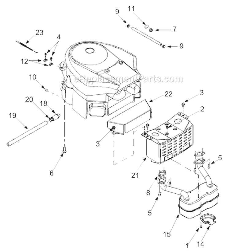 Page D Diagram and Parts List for 14AZ809K766 Big Red -2004 Troy-Bilt Lawn Tractor