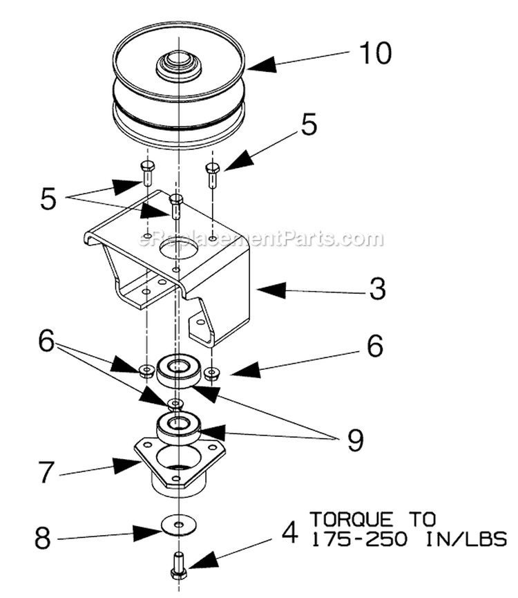 Page J Diagram and Parts List for 14BV809H063 2001 Troy-Bilt Lawn Tractor