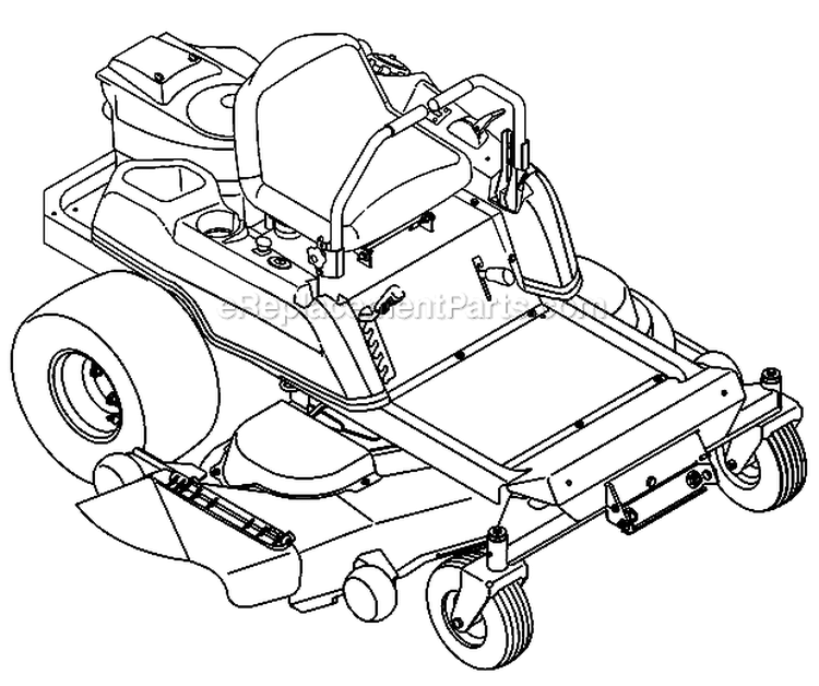 Quick Reference 50 Inch Diagram and Parts List for 17AA5ABP766 2006 Troy-Bilt Lawn Tractor