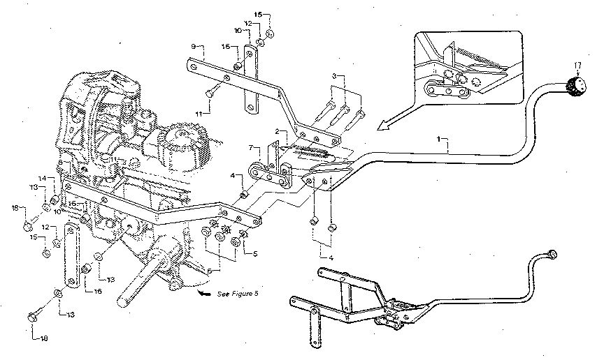 Wheels/Tines/Pto Drive Lever And Yoke Assembly Diagram and Parts List for HORSE 916107 AND UP Troy-Bilt Tiller