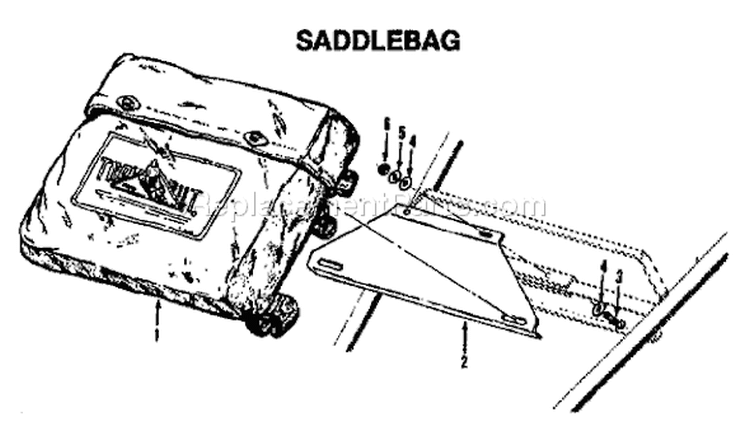 Page A Diagram and Parts List for 20453  Troy-Bilt Lawn Tractor Accessories