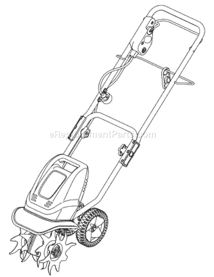 Page B Diagram and Parts List for 21A-154A711 2006 Troy-Bilt Cultivator