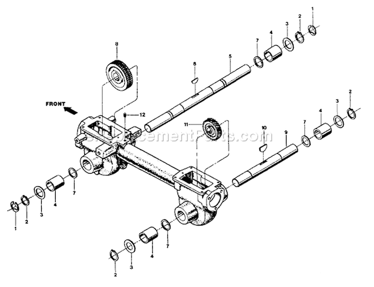 Page I Diagram and Parts List for 21A-520-081  Troy-Bilt Tiller