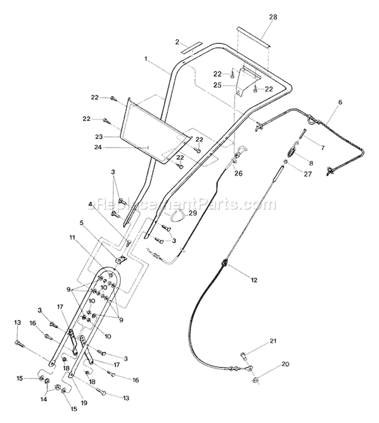 Page C Diagram and Parts List for 21A-521-081  Troy-Bilt Tiller