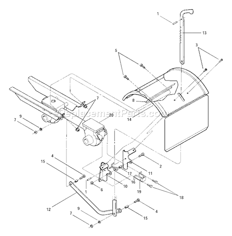 Page B Diagram and Parts List for 21A-634A766  Troy-Bilt Tiller