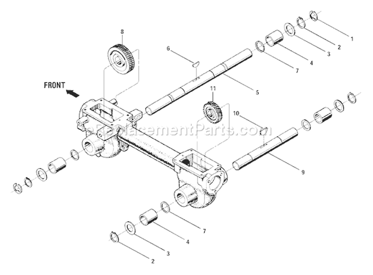 Page G Diagram and Parts List for 21A-634A766  Troy-Bilt Tiller