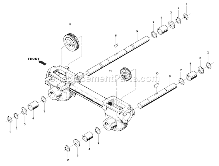 Page F Diagram and Parts List for 21A-634F063 2002 Troy-Bilt Tiller
