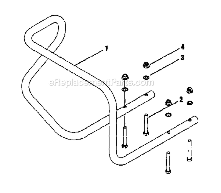 Bumper Diagram and Parts List for 21A-640C711  Troy-Bilt Tiller