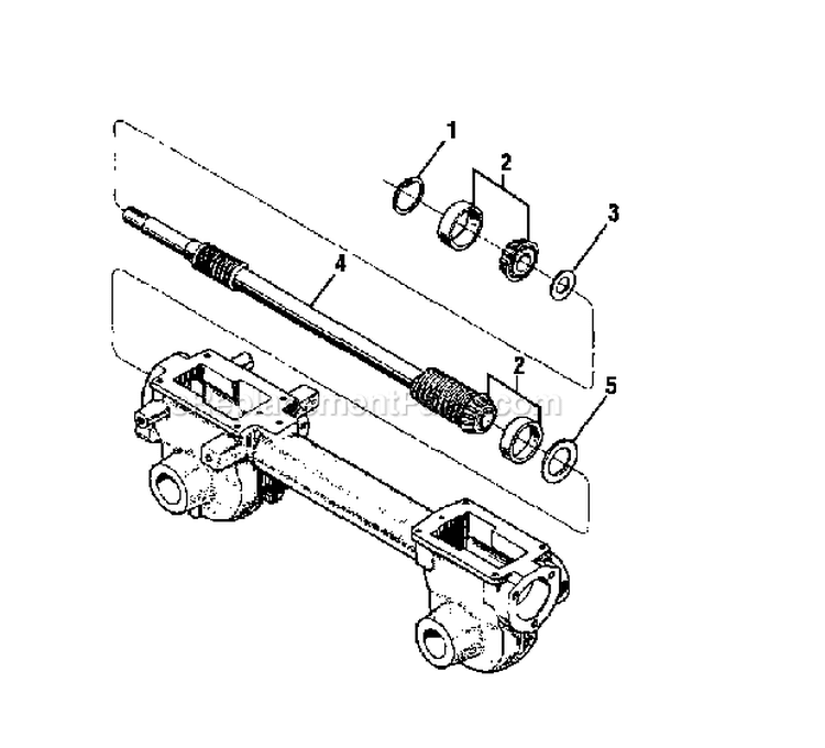 Drive Shaft Diagram and Parts List for 21A-640C711  Troy-Bilt Tiller