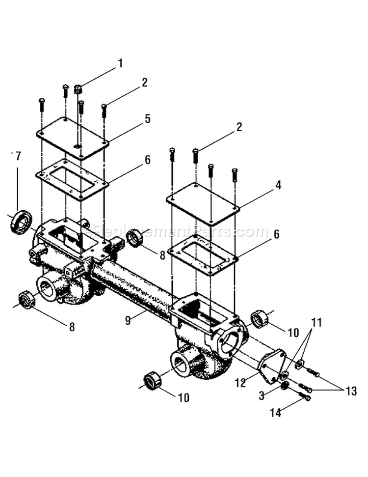 Page F Diagram and Parts List for 21A-643B766 2006 Troy-Bilt Tiller