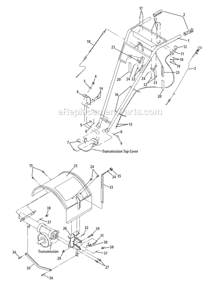Page A Diagram and Parts List for 21A-662G266 2010 Troy-Bilt Tiller