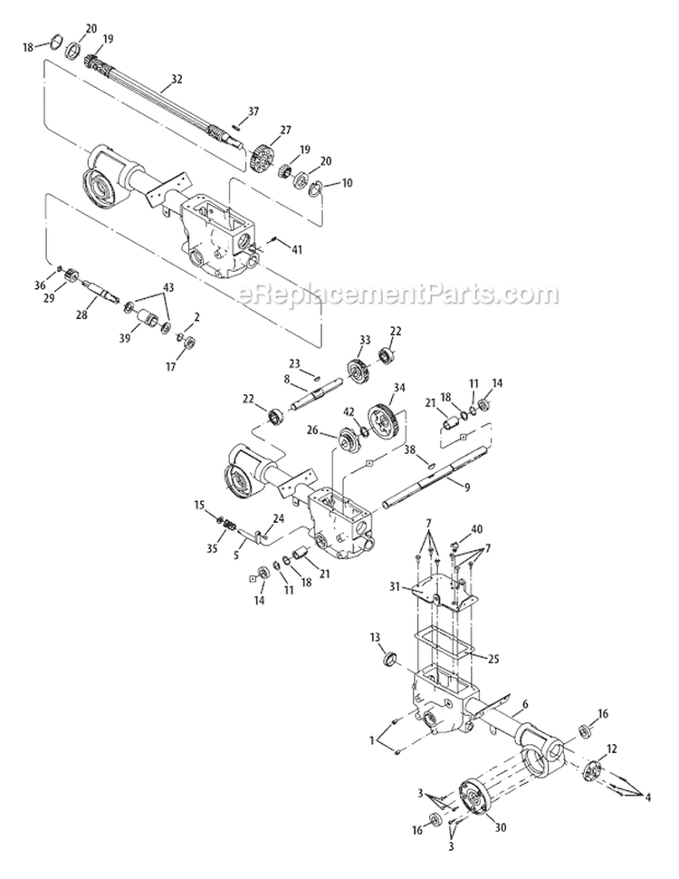 Page C Diagram and Parts List for 21A-662G266 2010 Troy-Bilt Tiller