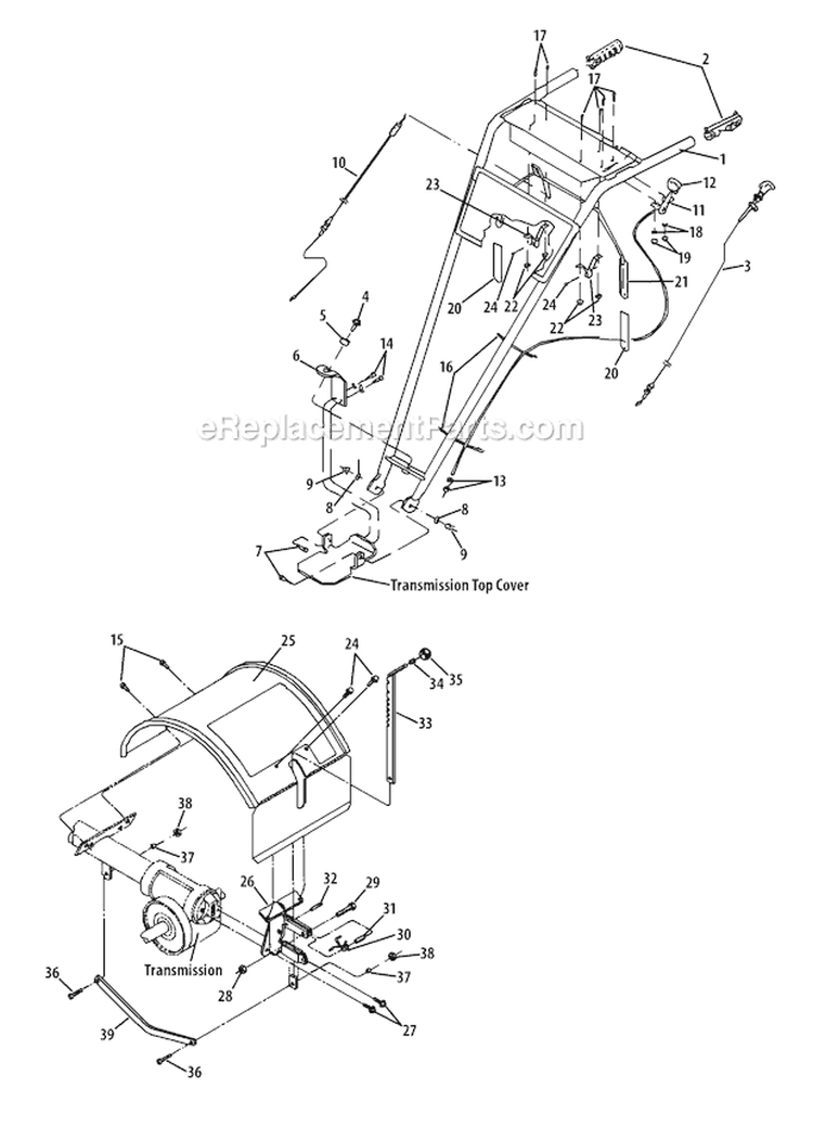 Page A Diagram and Parts List for 21A-662G766 2011 Troy-Bilt Tiller