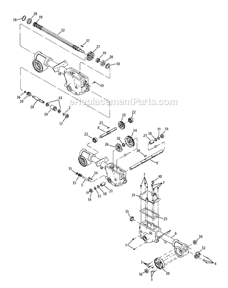 Page D Diagram and Parts List for 21A-662G766 2011 Troy-Bilt Tiller