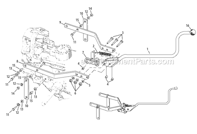 Page C Diagram and Parts List for 21A-682J766 2009 Troy-Bilt Tiller