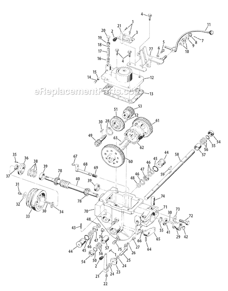 Page I Diagram and Parts List for 21A-682J766 2009 Troy-Bilt Tiller