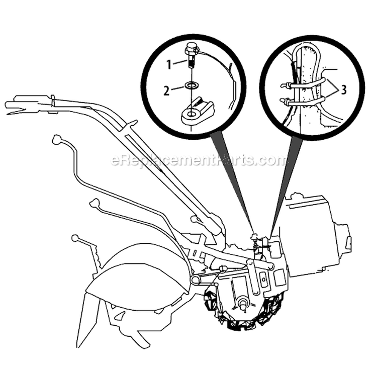 Page D Diagram and Parts List for 21A-682P766 2010 Troy-Bilt Tiller