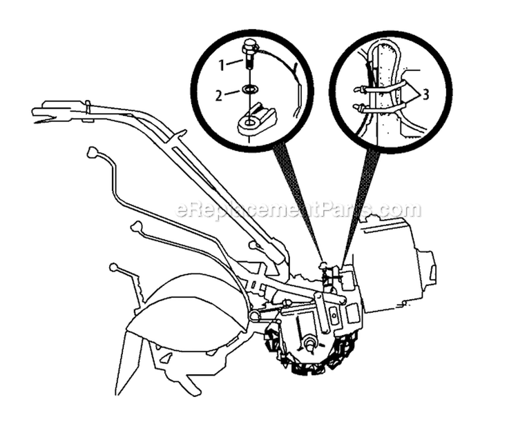 Page F Diagram and Parts List for 21A-682P766 2011 Troy-Bilt Tiller