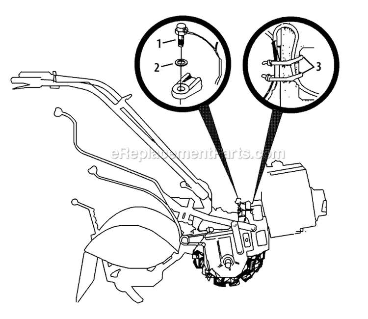 Page G Diagram and Parts List for 21A-682P766 2012 Troy-Bilt Tiller