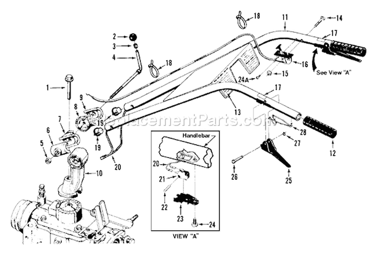 Page F Diagram and Parts List for 21AE682L063 2003 Troy-Bilt Tiller