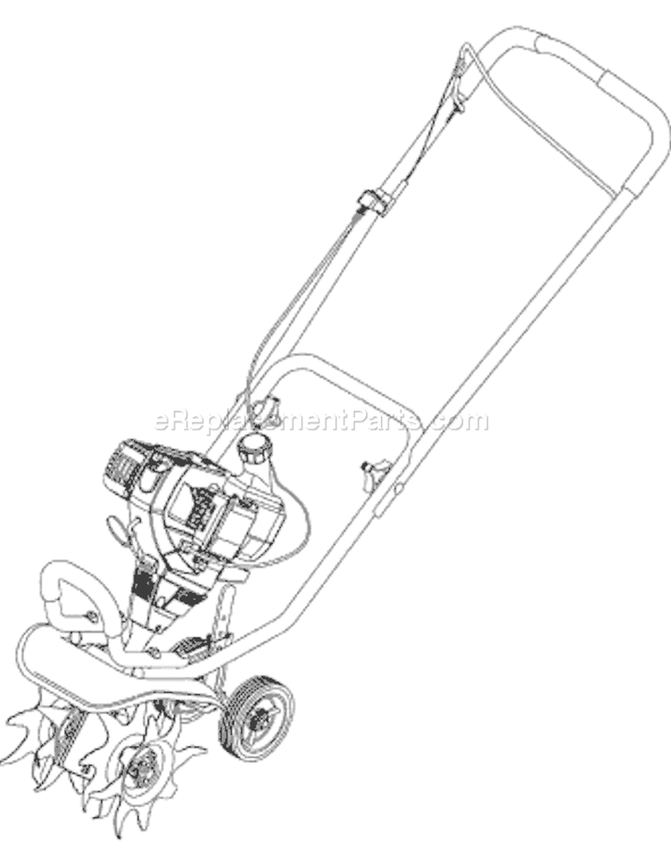 Page D Diagram and Parts List for 21AA144R966 2006 Troy-Bilt Cultivator