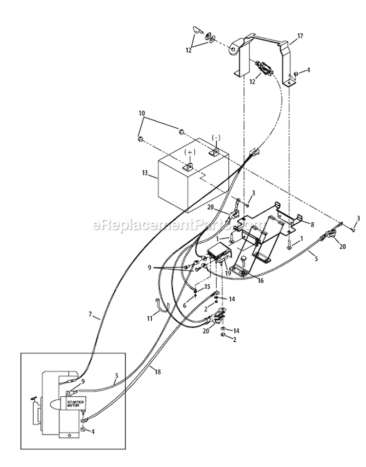 Page A Diagram and Parts List for 21AE662K766 2011 Troy-Bilt Tiller