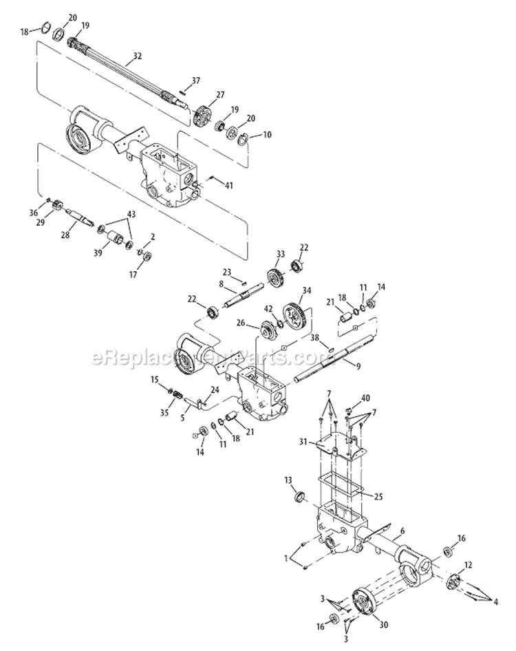 Page D Diagram and Parts List for 21AE662M066 2009 Troy-Bilt Tiller