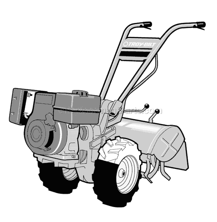 Page K Diagram and Parts List for 21AE682L766 2009 Troy-Bilt Tiller