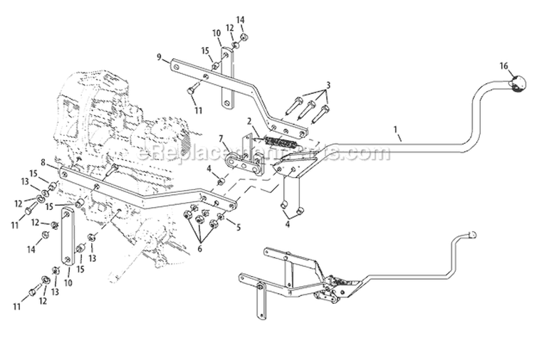 Page B Diagram and Parts List for 21AE682L766 2009 Troy-Bilt Tiller