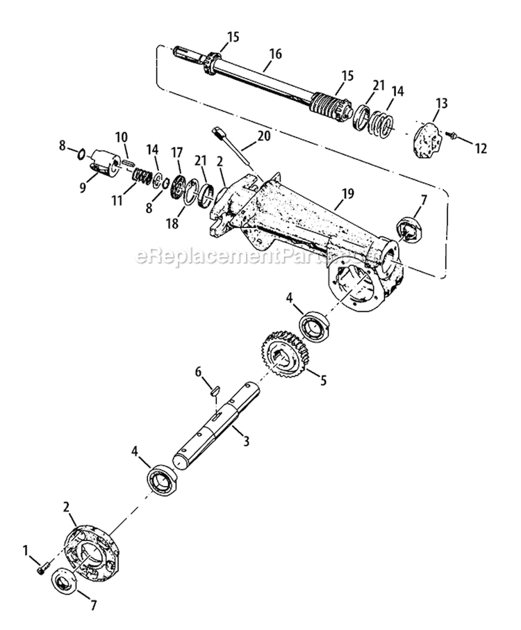 Page G Diagram and Parts List for 21AE682L766 2009 Troy-Bilt Tiller