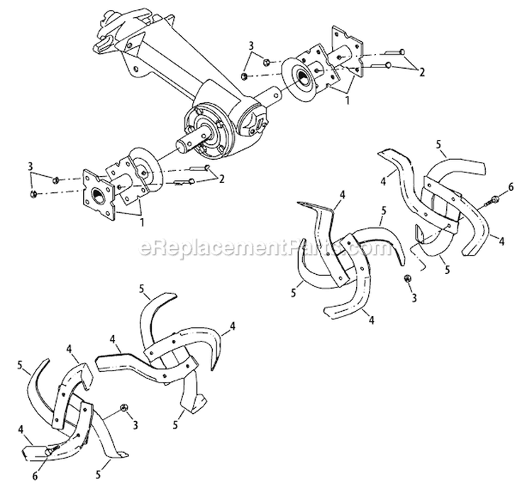 Page J Diagram and Parts List for 21AE682L766 2010 Troy-Bilt Tiller