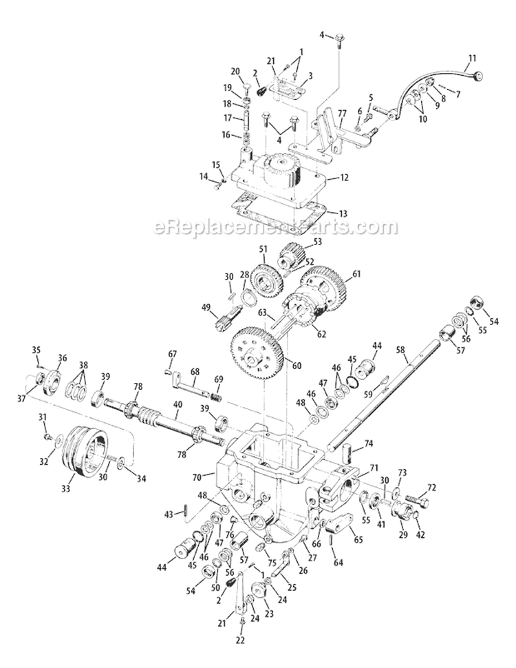 Page K Diagram and Parts List for 21AE682L766 2010 Troy-Bilt Tiller