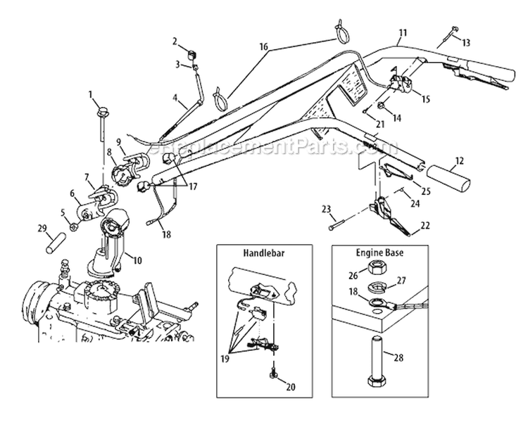 Page D Diagram and Parts List for 21AE682L766 2011 Troy-Bilt Tiller