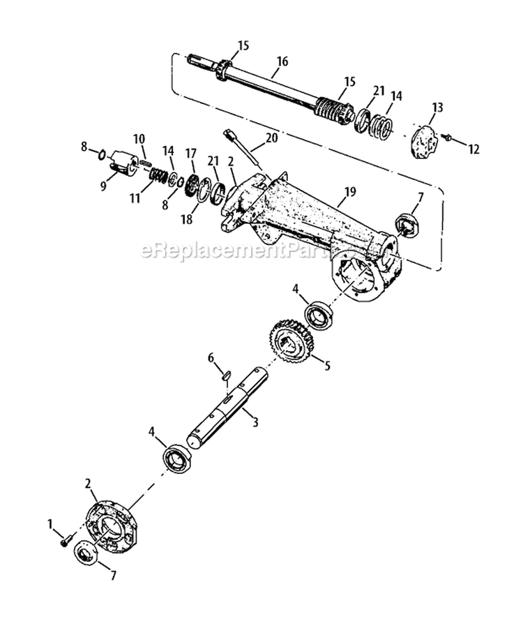 Page I Diagram and Parts List for 21AE682L766 2011 Troy-Bilt Tiller