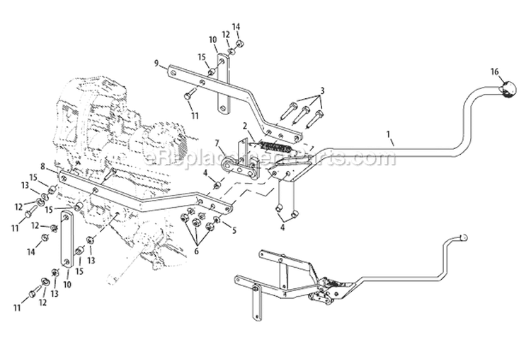 Page F Diagram and Parts List for 21AE682L766 2012 Troy-Bilt Tiller