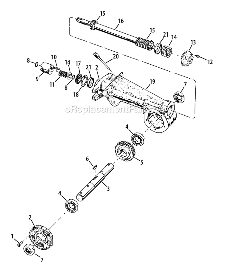 Page H Diagram and Parts List for 21AE682L766 2012 Troy-Bilt Tiller