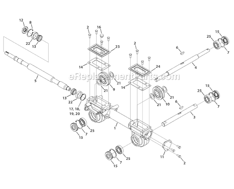 Page E Diagram and Parts List for 21C-64M1011 2010 Troy-Bilt Tiller