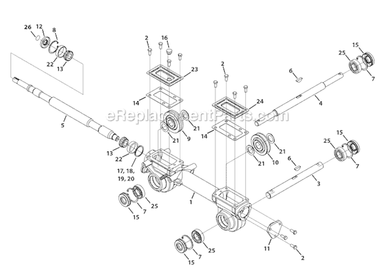 Page E Diagram and Parts List for 21C-65M1066 2009 Troy-Bilt Tiller