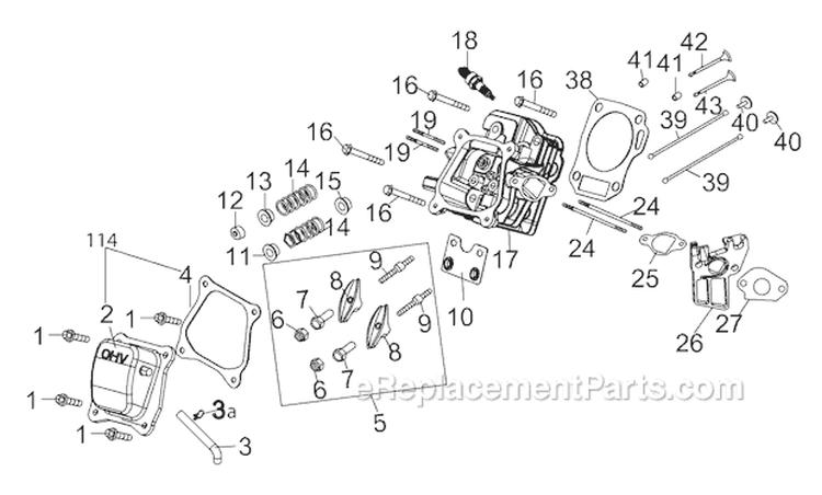 Page D Diagram and Parts List for 21D-64M1066 2012 Troy-Bilt Tiller