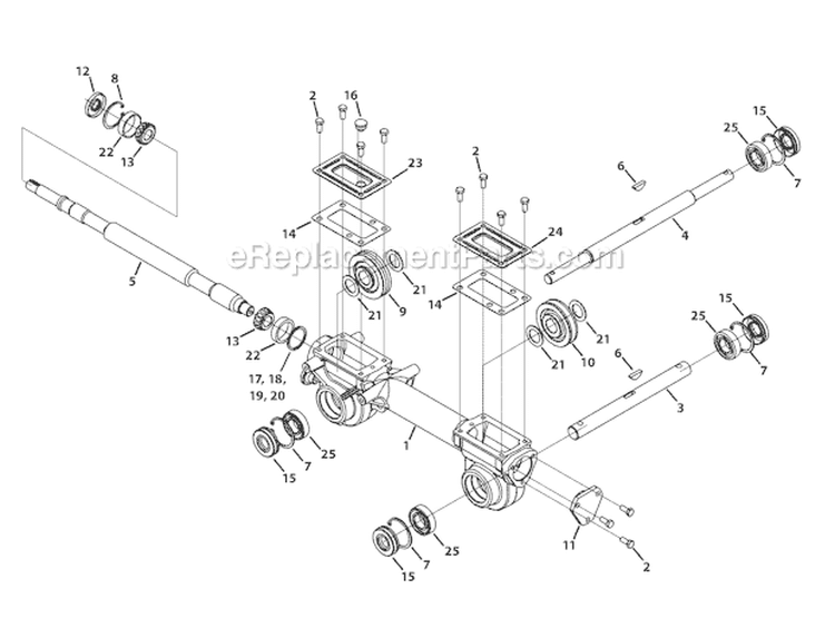 Page J Diagram and Parts List for 21D-65M1011 2011 Troy-Bilt Tiller