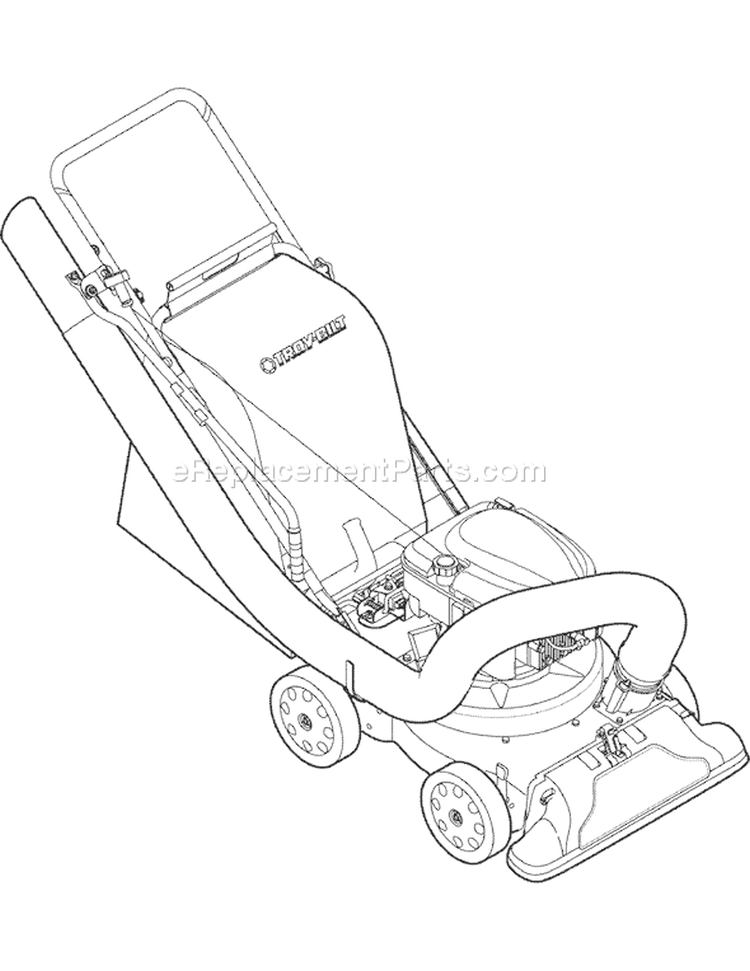 Page C Diagram and Parts List for 24A-060E766 2007 Troy-Bilt Chipper Shredder
