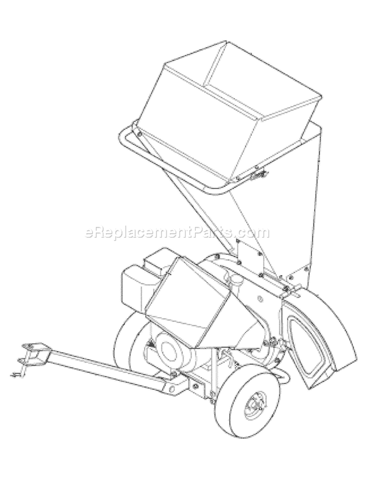 Page C Diagram and Parts List for 24A-414B766 2007 Troy-Bilt Chipper Shredder