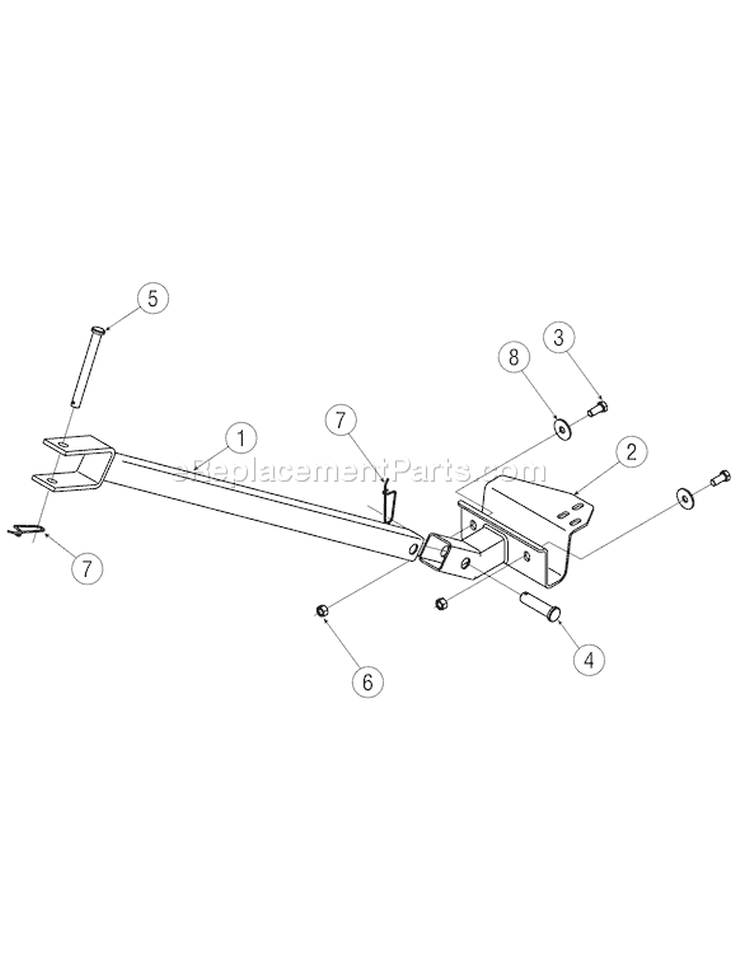 Page B Diagram and Parts List for 24A-425E766 2006 Troy-Bilt Chipper Shredder