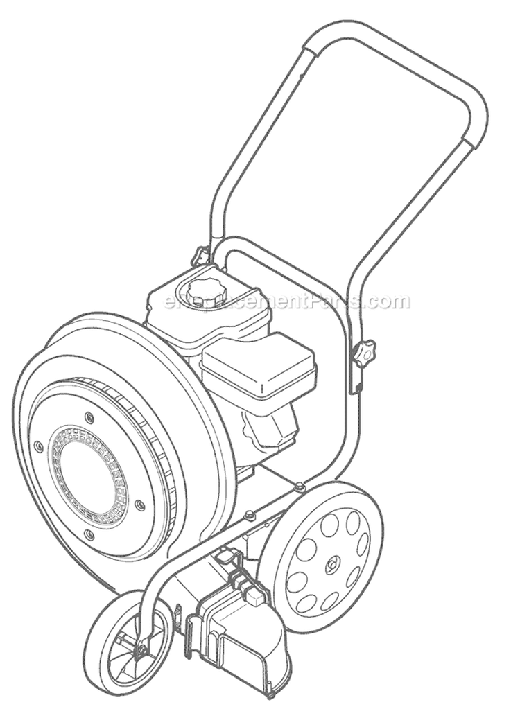 Page C Diagram and Parts List for 24A-672G066 2009 Troy-Bilt Leaf Blower / Vacuum