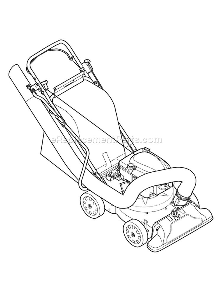 Page D Diagram and Parts List for 24B-070J766 2008 Troy-Bilt Chipper Shredder