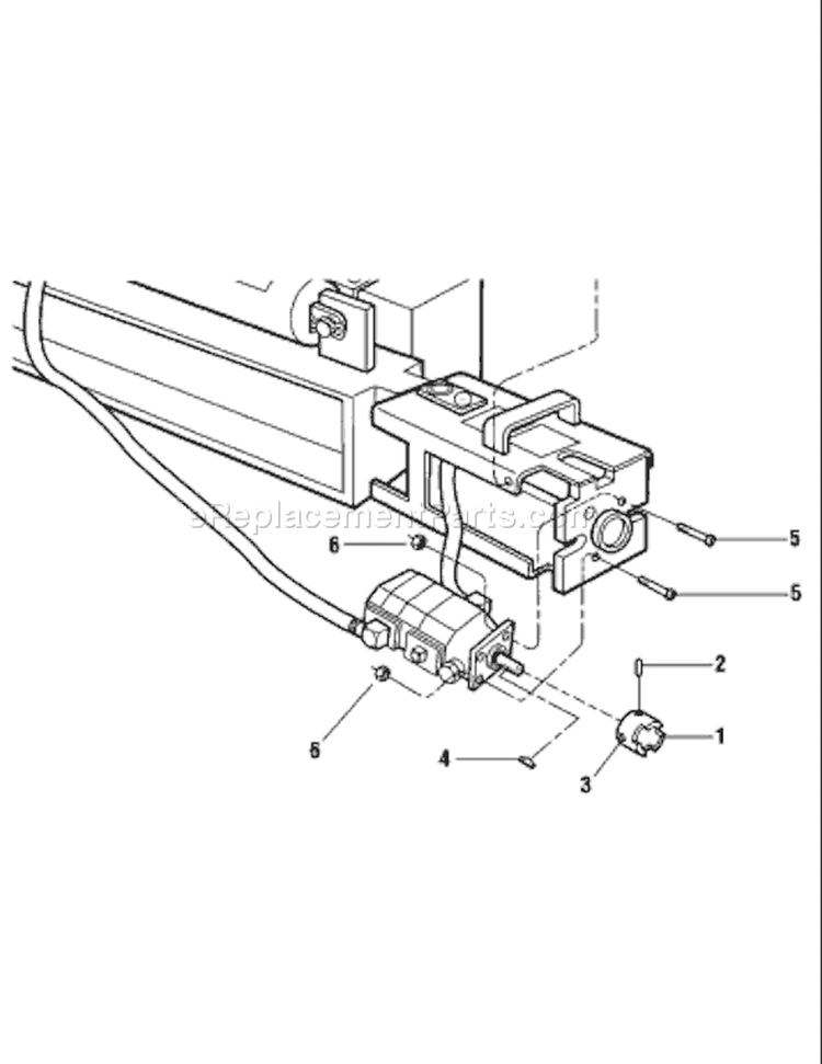 Page A Diagram and Parts List for 258  Troy-Bilt Log Splitter