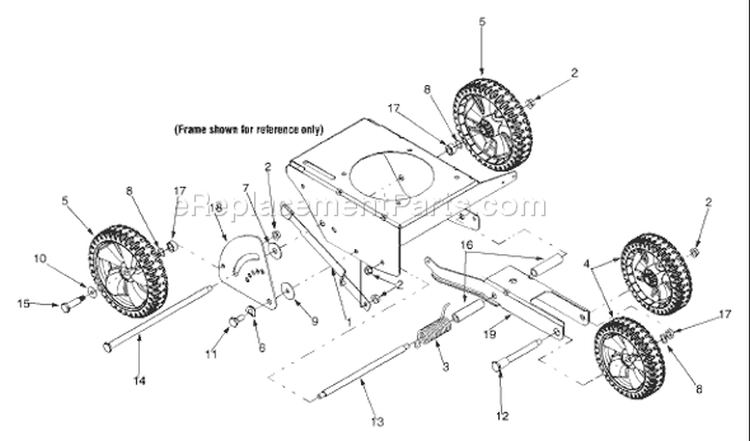 Page D Diagram and Parts List for 25A-553F063 2003 Troy-Bilt Edger