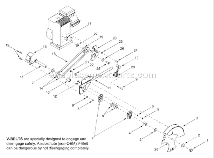 Page A Diagram and Parts List for 25A-592A063 2002 Troy-Bilt Edger