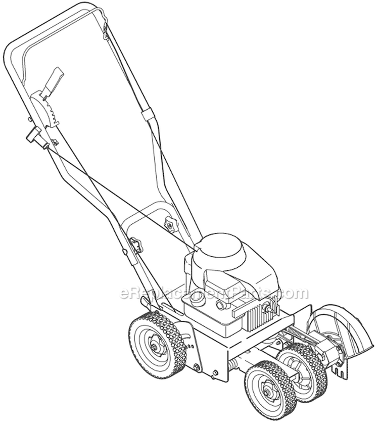 Page C Diagram and Parts List for 25B-554D766 2006 Troy-Bilt Edger